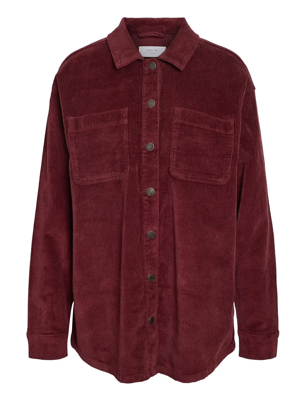NOISY MAY Nmcord Alva L/S Shacket Noos Burgundy - S - Damen