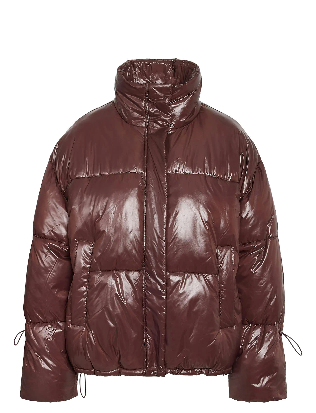 NOISY MAY Nmallie Shiny Puffer Noos Braun - XS - Damen