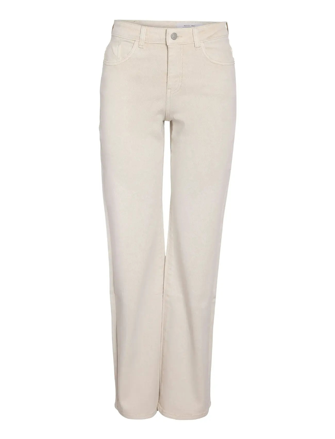 NOISY MAY Nmyolanda Mw Straight Jeans Colored Noos Weiß - 28x32 - Damen