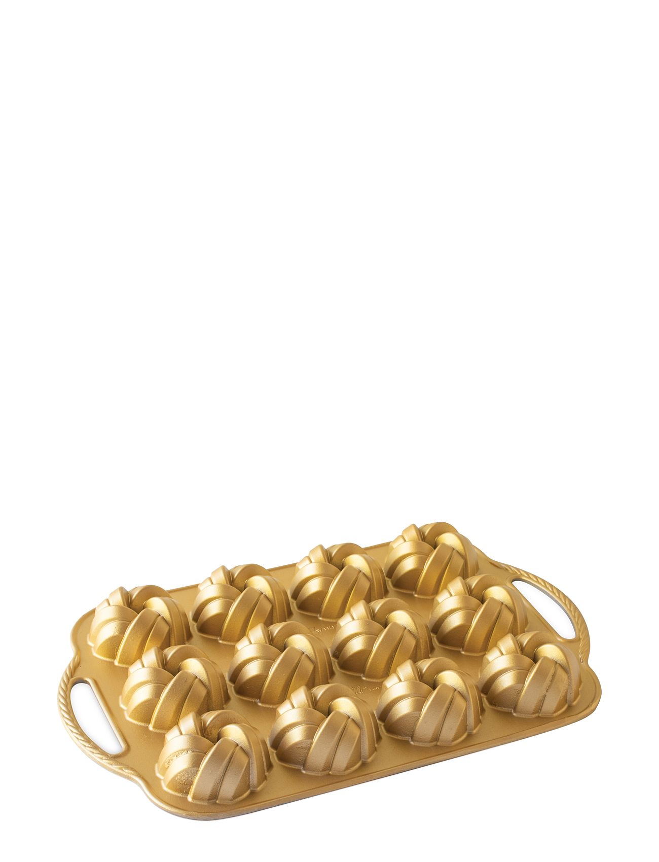 NORDIC WARE 75Th Anniversary Braided Mini Bundt Pan Gold - FOR 12PCS - Unisex