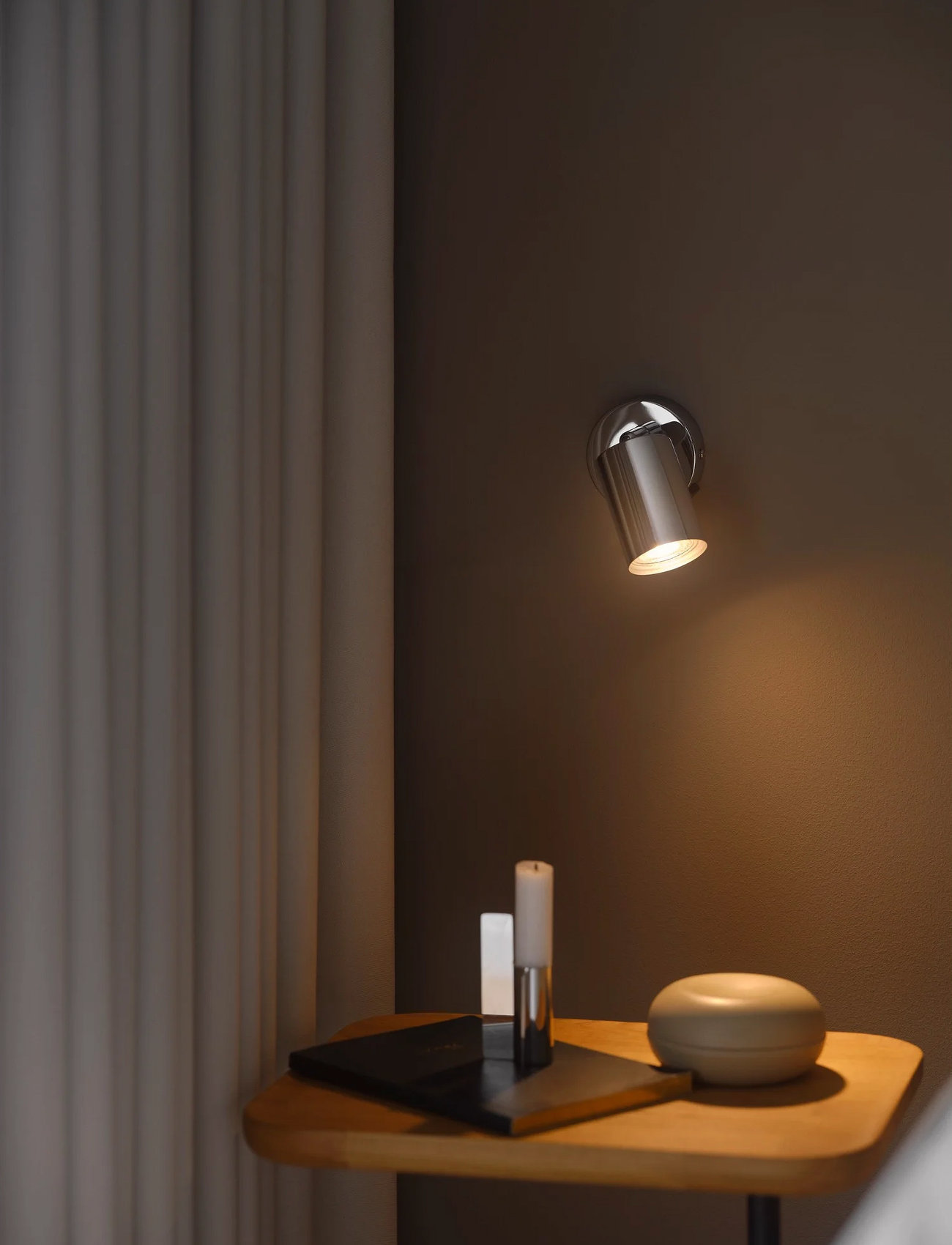 Nordlux Explore | Væglampe, Ø 5.5 cm, Silver, Lamper > Væglamper, Unisex