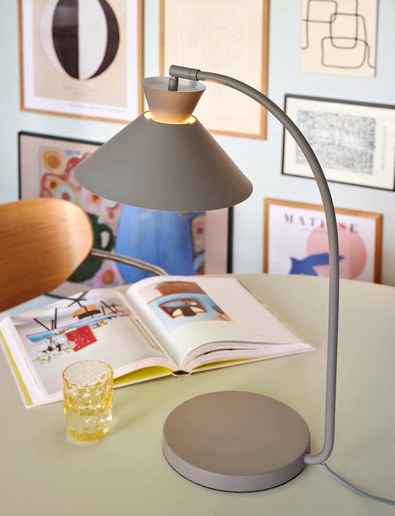 Nordlux Dial | Bordlampe, H51 cm, Grey, Lamper > Bordlamper, Unisex