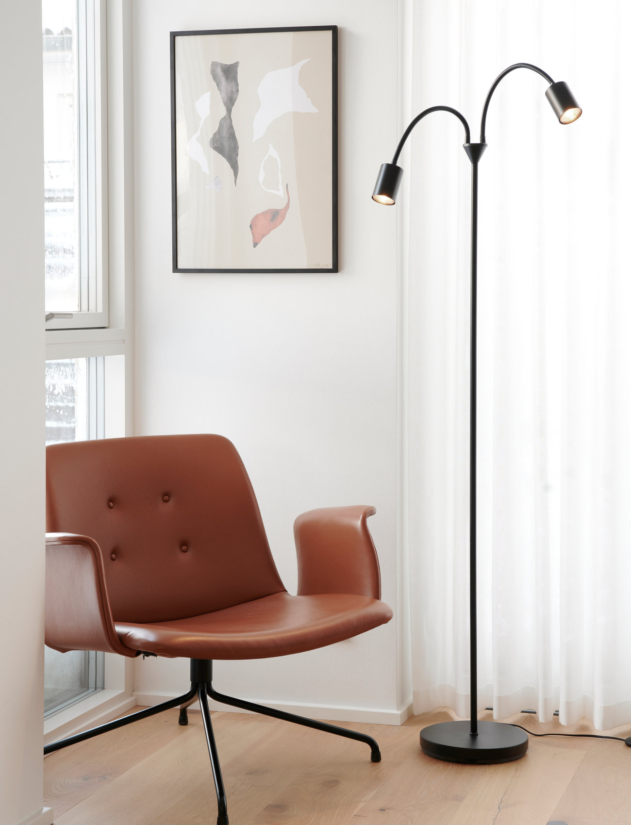 Nordlux Explore | Dbl. Gulv |, One Size, Black, Lamper > Gulvlamper, Unisex