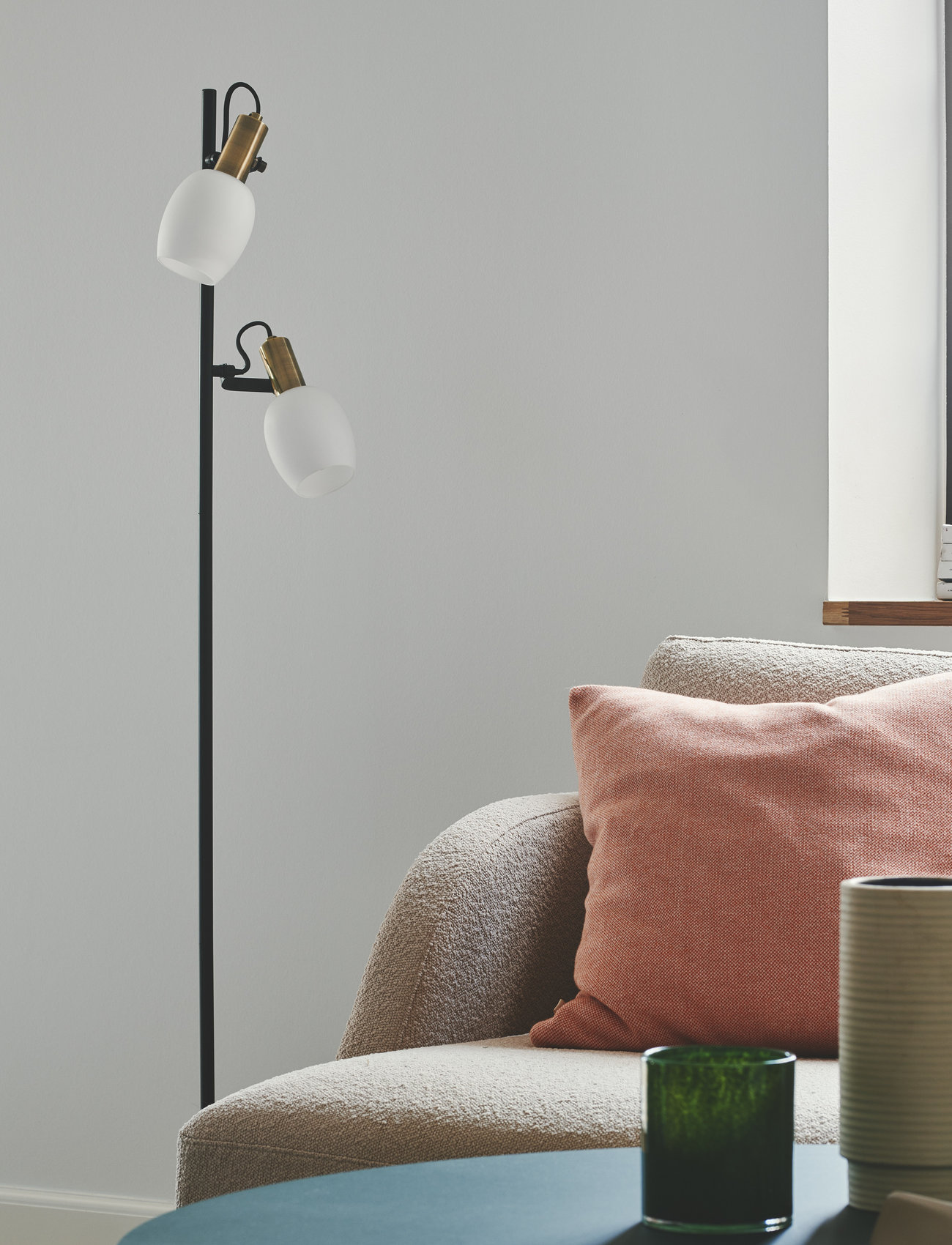 Nordlux Arild | Gulvlampe, H:140 cm, Black, Lamper > Gulvlamper, Unisex