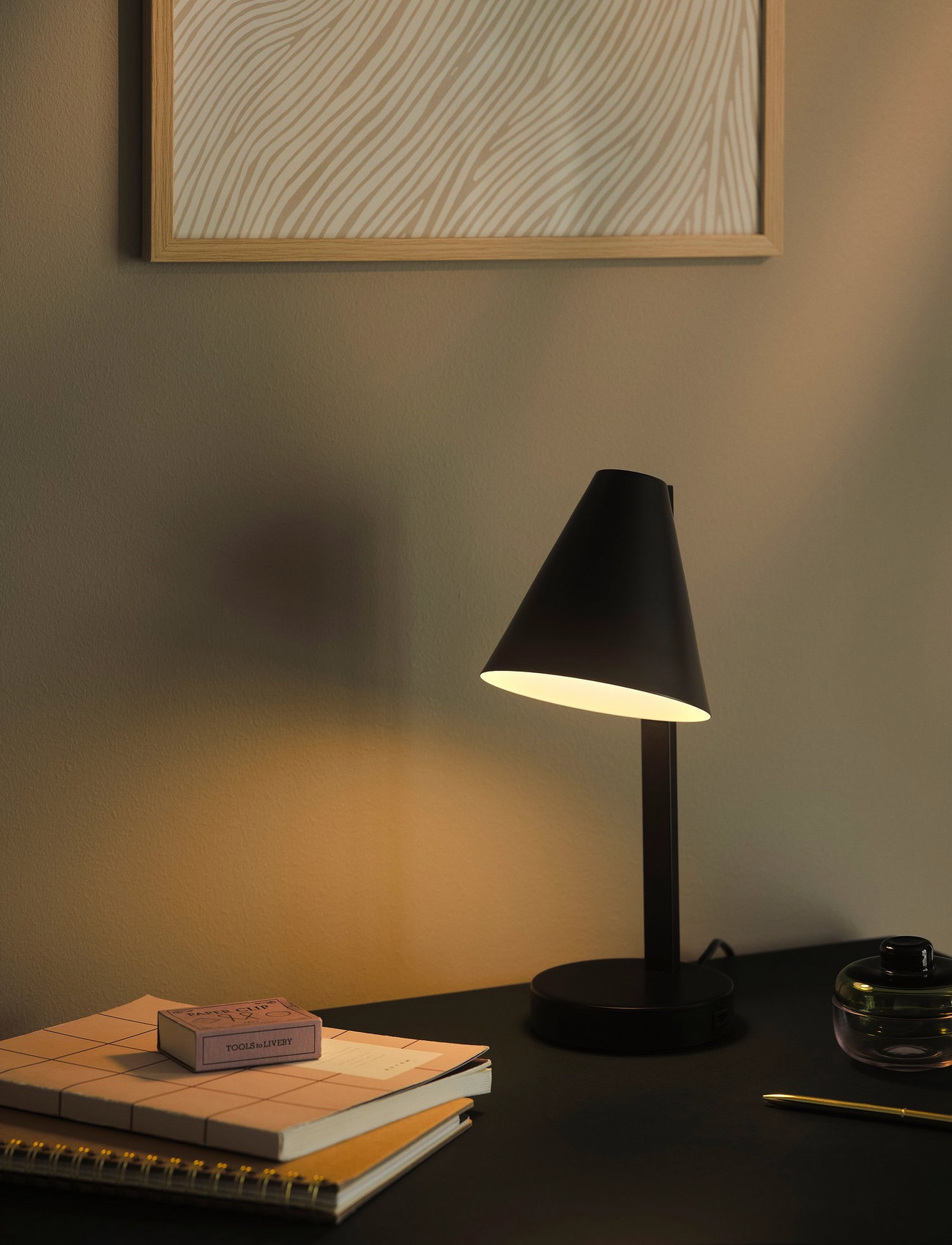 Nordlux Wilmer | Bordlampe, H32.9 cm, Black, Lamper > Bordlamper, Unisex
