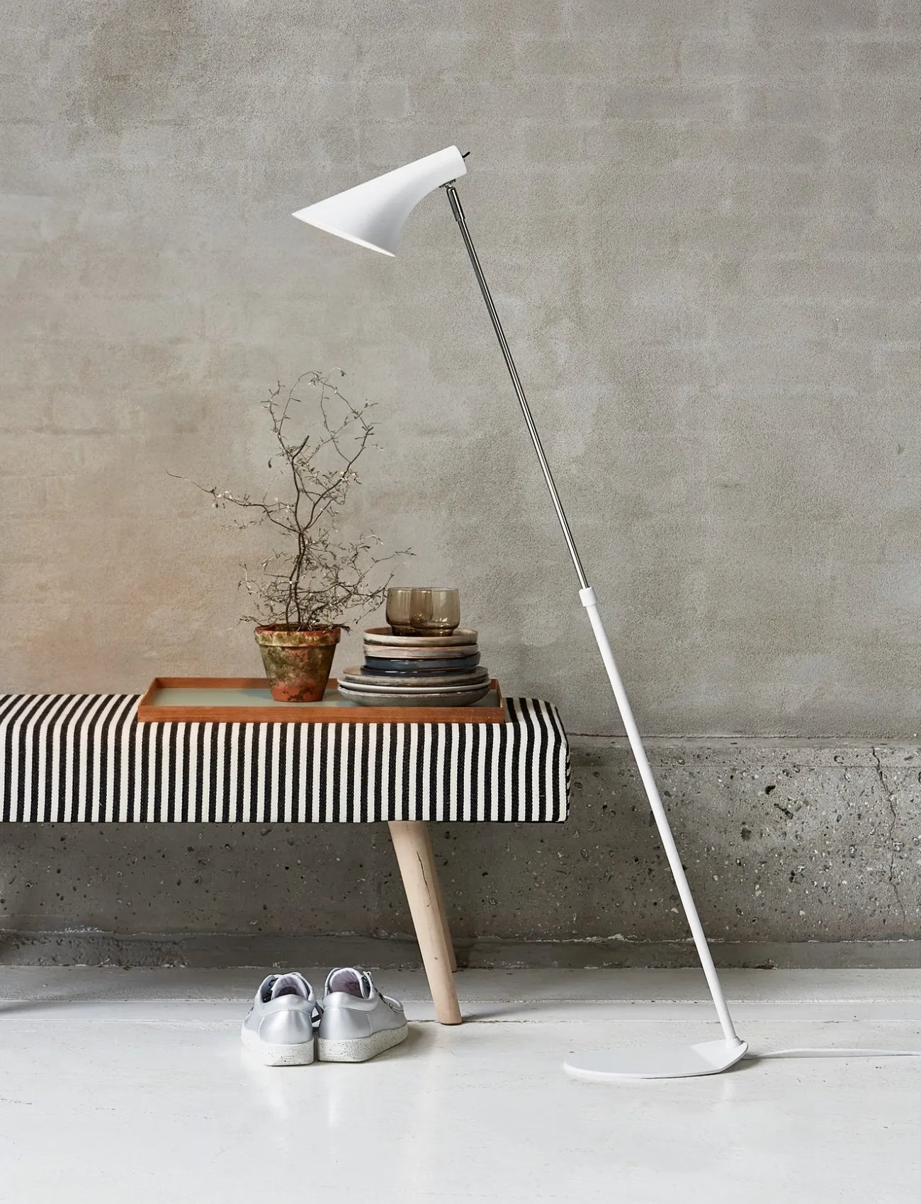 Nordlux Vanila | Gulvlampe, H129 cm, White, Lamper > Gulvlamper, Unisex