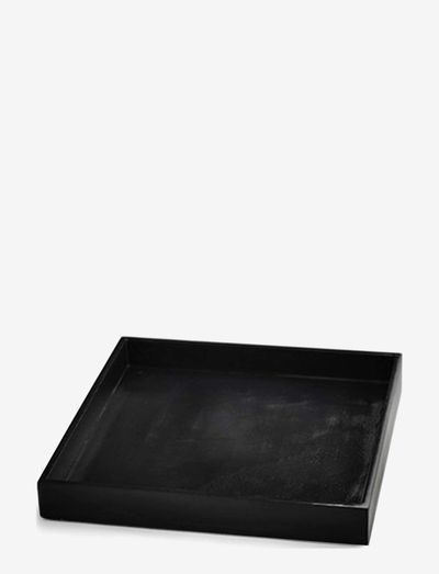 Marblelous tray large - decorative platters - black