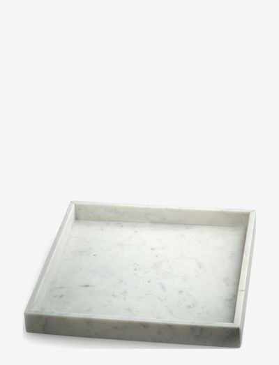 Marblelous tray large - dekoschalen - white