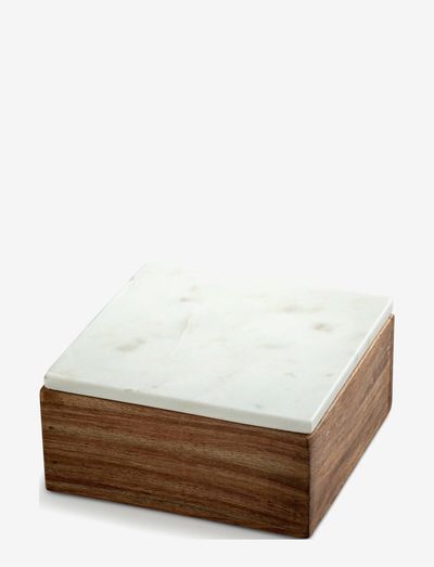 Marblelous wooden box - wooden boxes - white