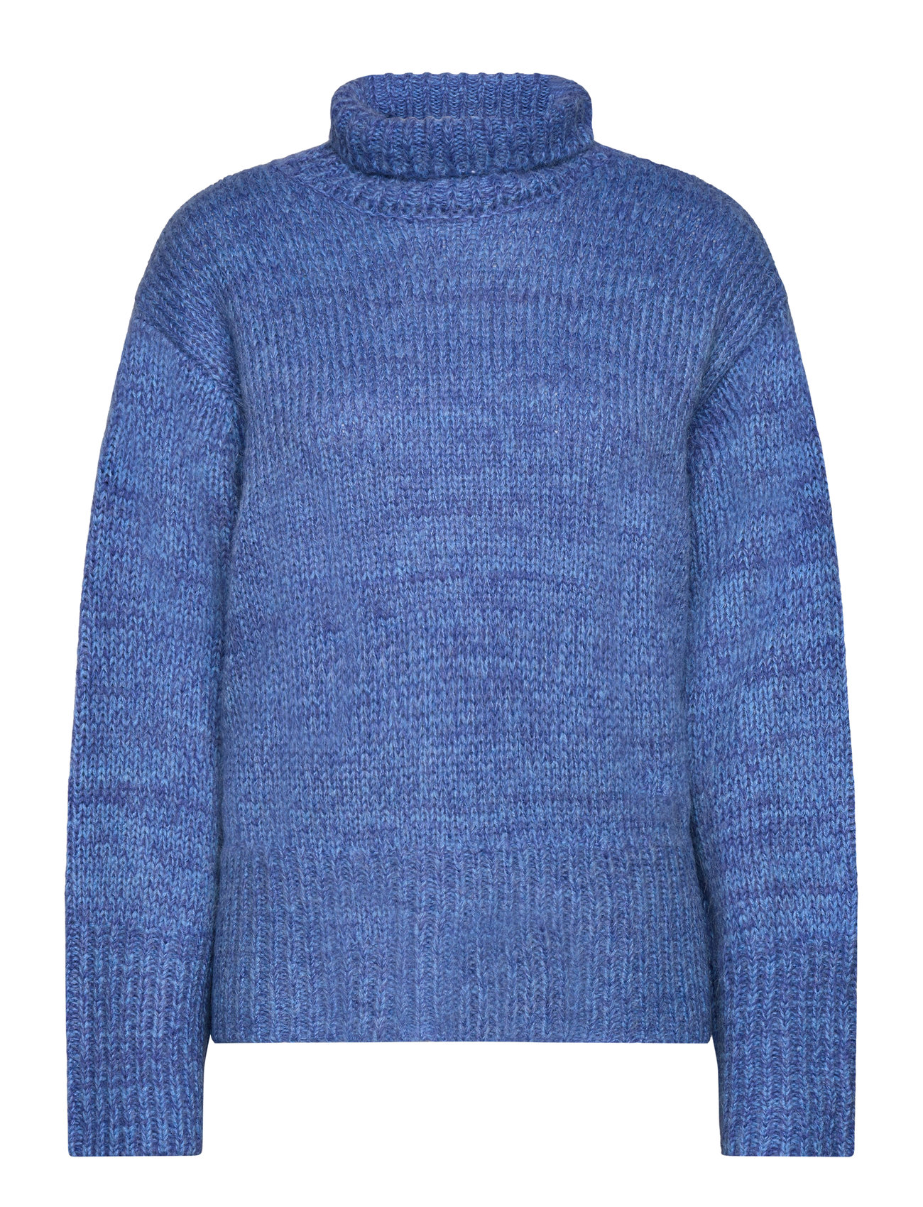 Fuscia Melange Knit Top Tops Knitwear Jumpers Blue NORR