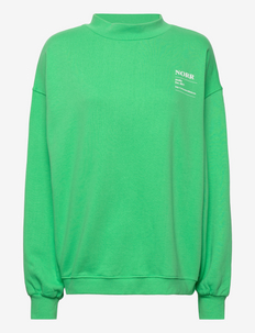 Daisy detail sweat top - sweatshirts & hoodies - green