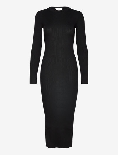 Sherry LS knit dress - sommerkleider - black