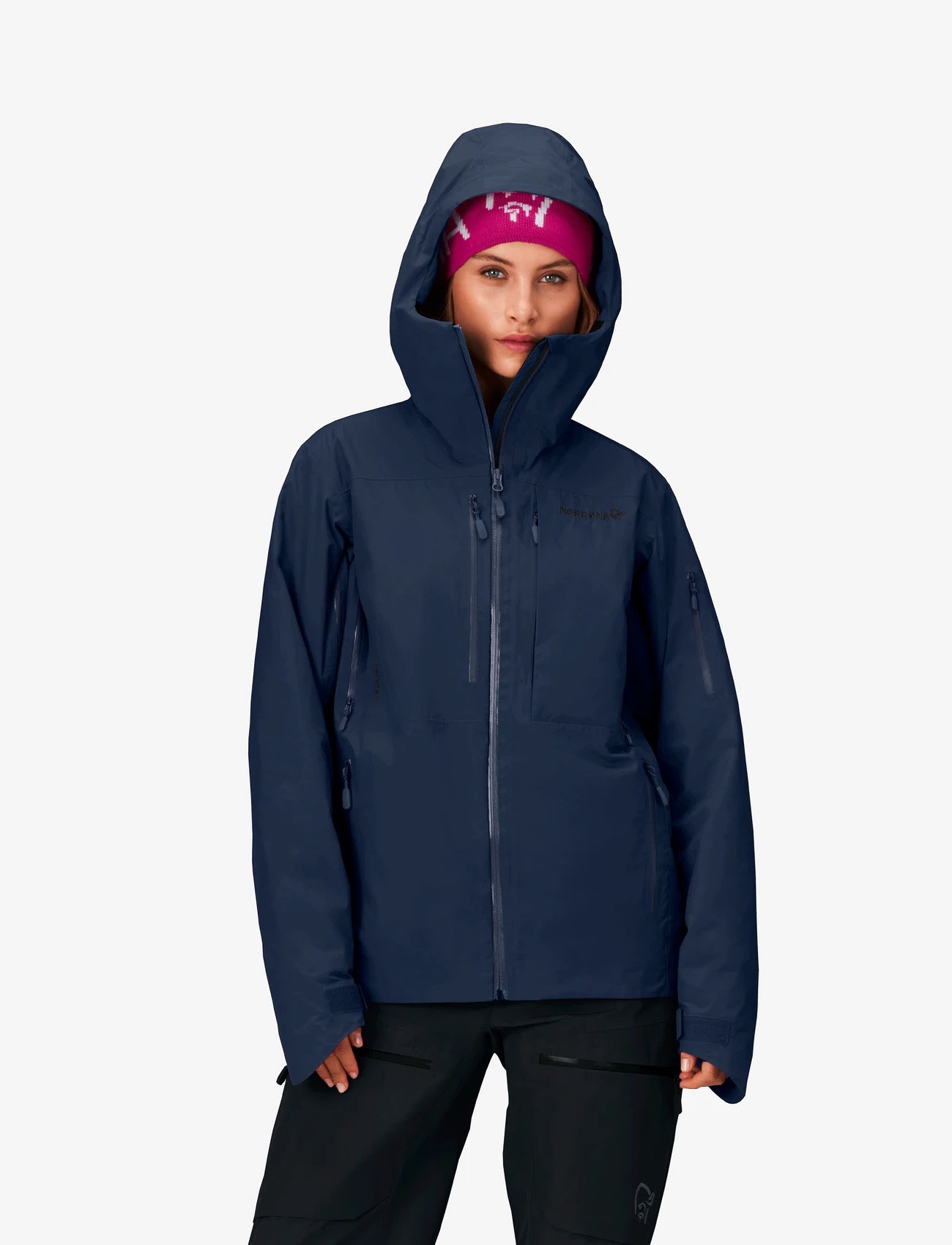 Norrøna Lofoten Gore-Tex Insulated Jacket W's, L, Navy, Sport Jackets > Sport Ski Jackets, Dame