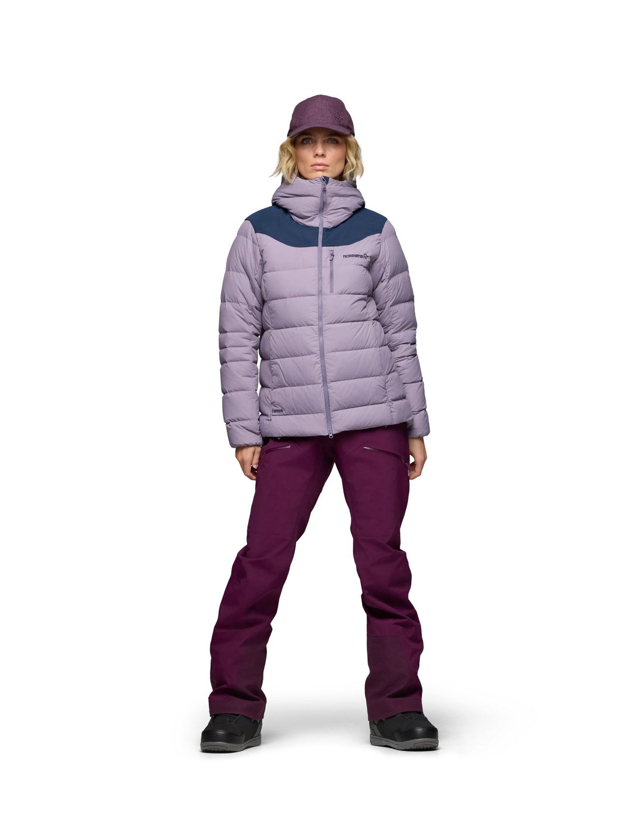Norrøna Tamok Down750 Jacket W's, L, Purple, Jakker > Vatteret Jakke, Dame