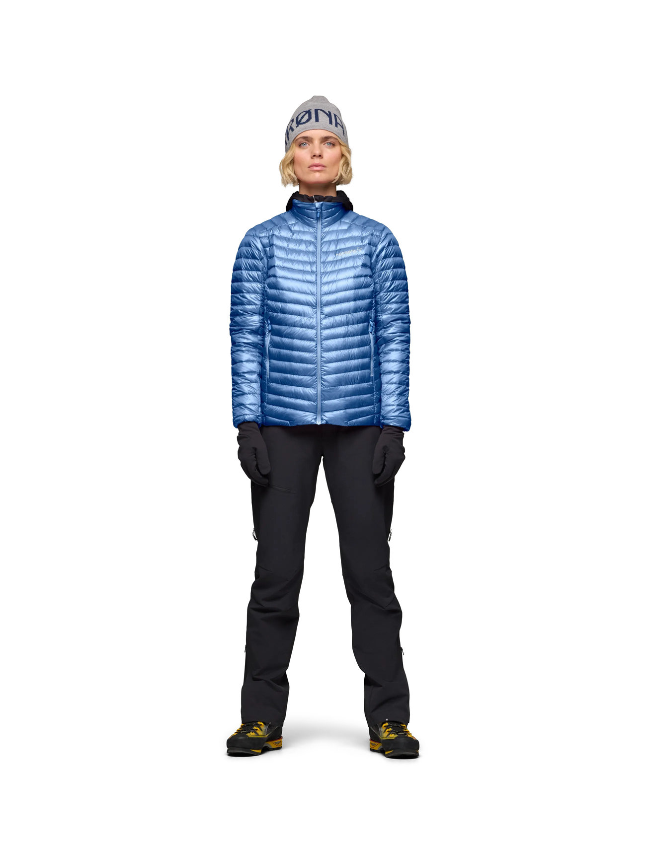 Norrøna Trollveggen Down800 Super Light Jacket W's, L, Blue, Jakker > Vatteret Jakke, Dame