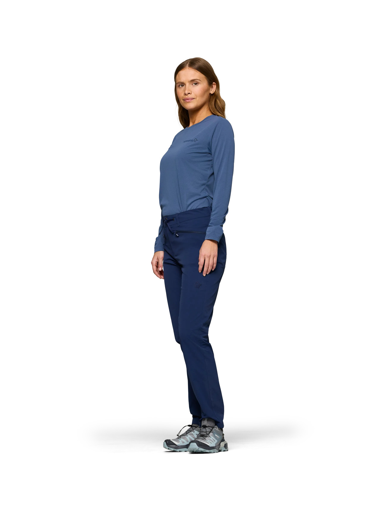 Norrøna Femund Flex1 Tech Pants W's, L, Navy, Sport Overtøj > Sport Outdoor Pants, Dame