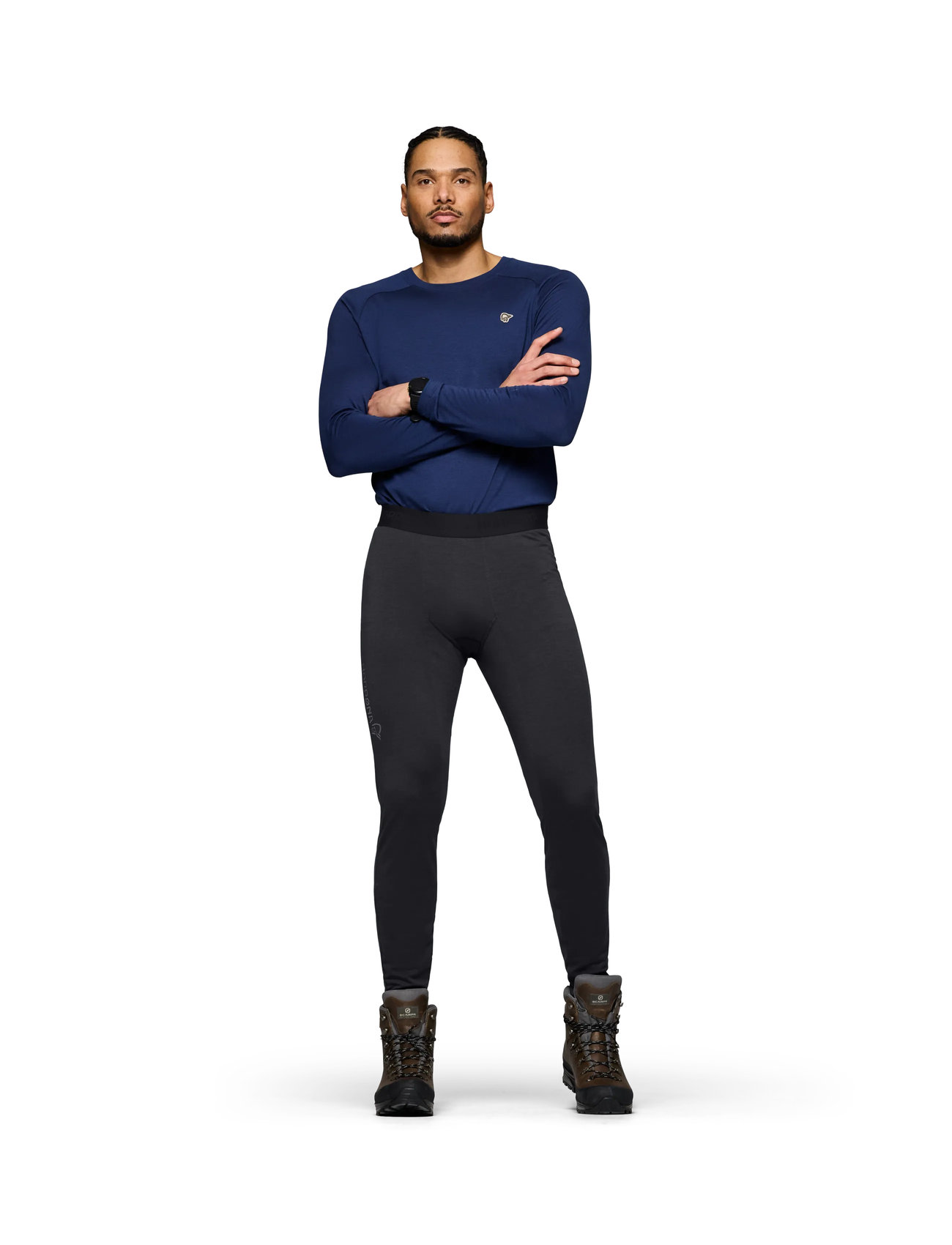 Norrøna Femund Pureull Longs M's, S, Black, Sport Base Layers > Sport Base Layer Underdele, Herre