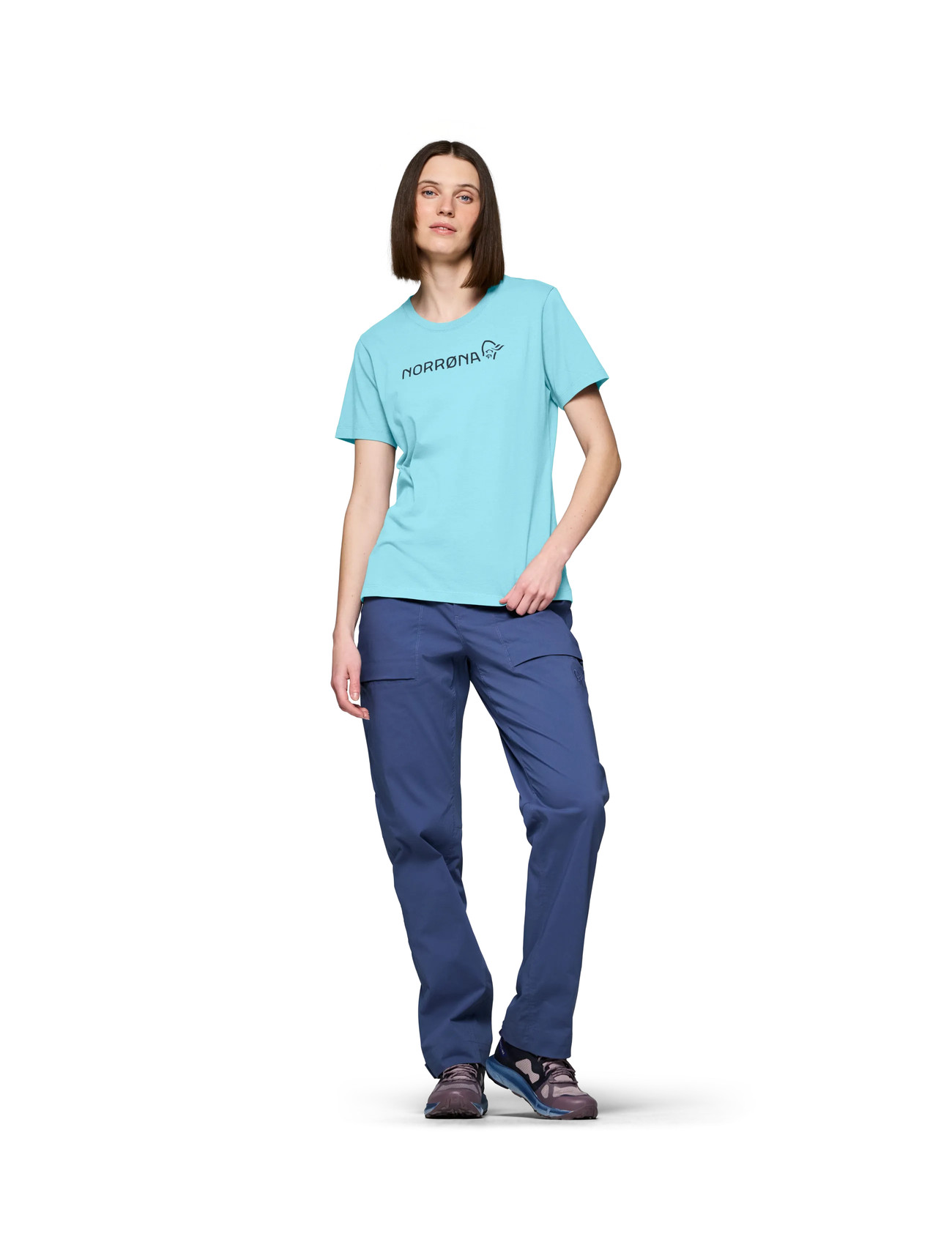 Norrøna /29 Cotton Norrøna Viking T-Shirt W's, M, Blue, T-Shirts & Toppe > Kortærmede, Dame