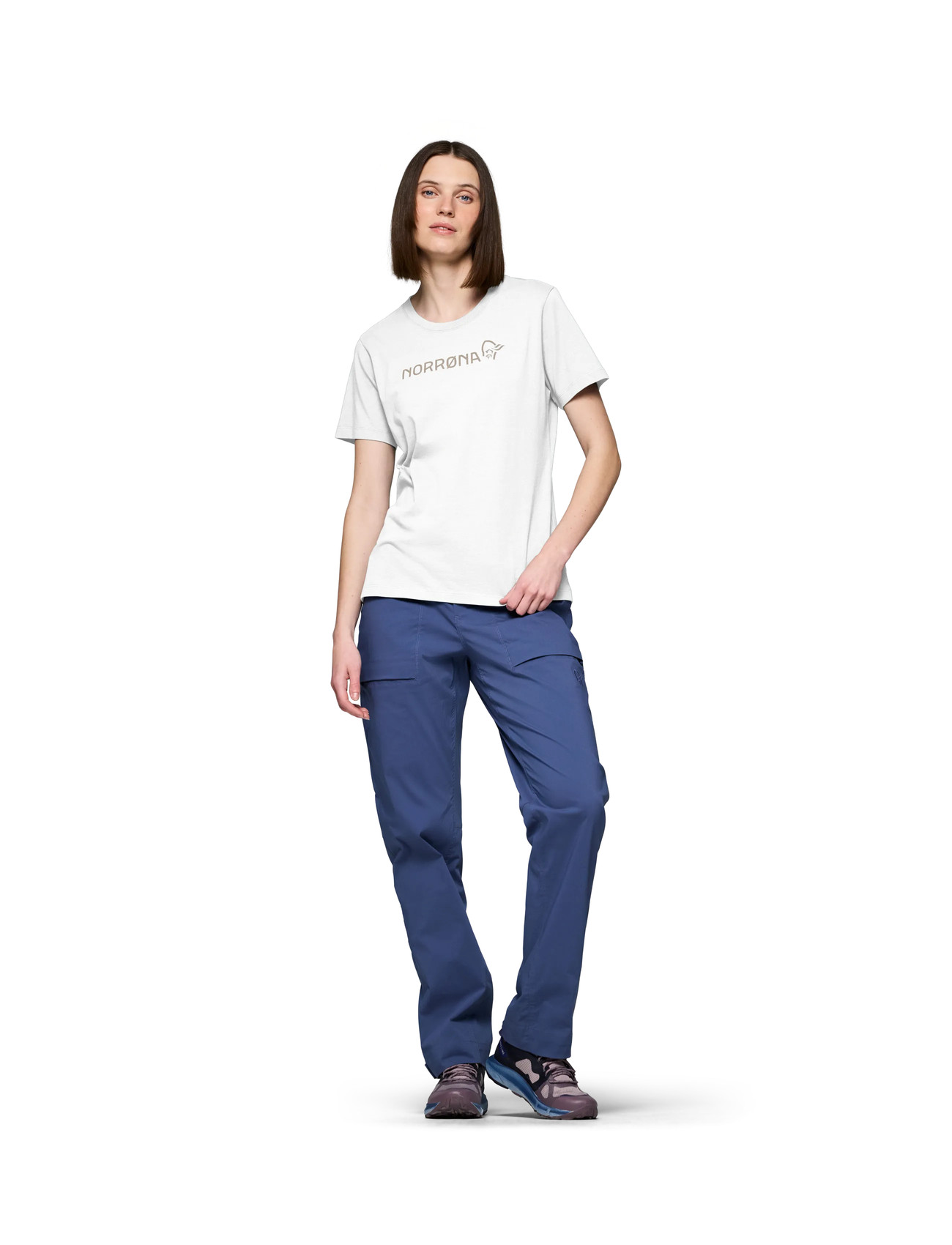 Norrøna /29 Cotton Norrøna Viking T-Shirt W's, S, White, T-Shirts & Toppe > Kortærmede, Dame