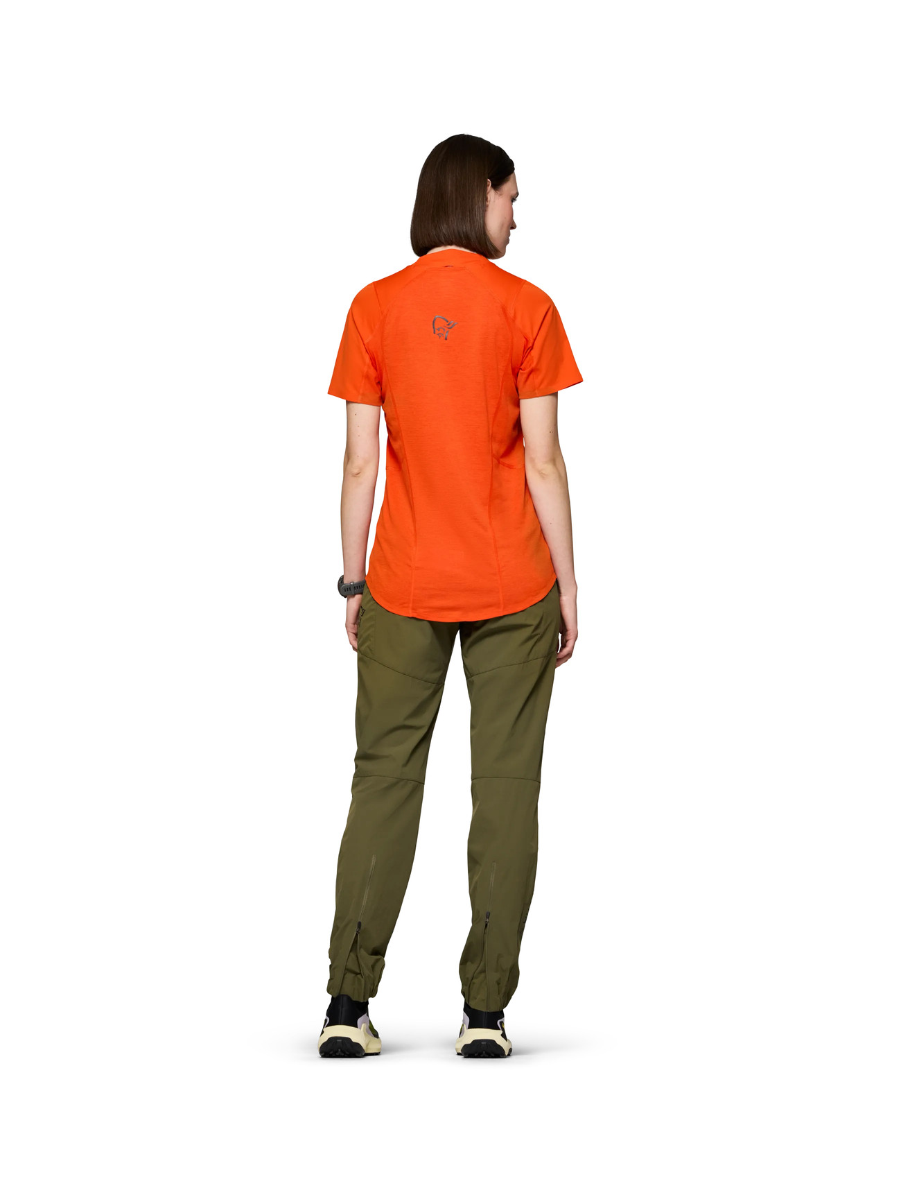 Norrøna Senja Equaliser Lightweight T-Shirt W's, M, Orange, T-Shirts & Toppe > Kortærmede, Dame