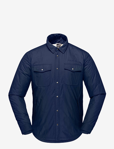 Norrna workwear pile Shirt M's - jakker og frakker - indigo night