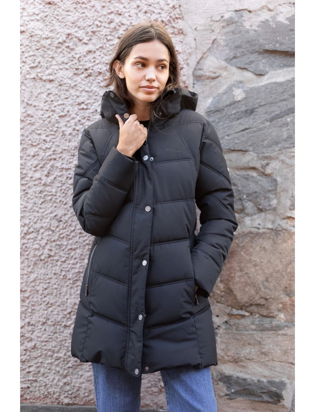 Norrsken Lomma Jkt W, 44, Black, Frakker > Vinterfrakker, Dame