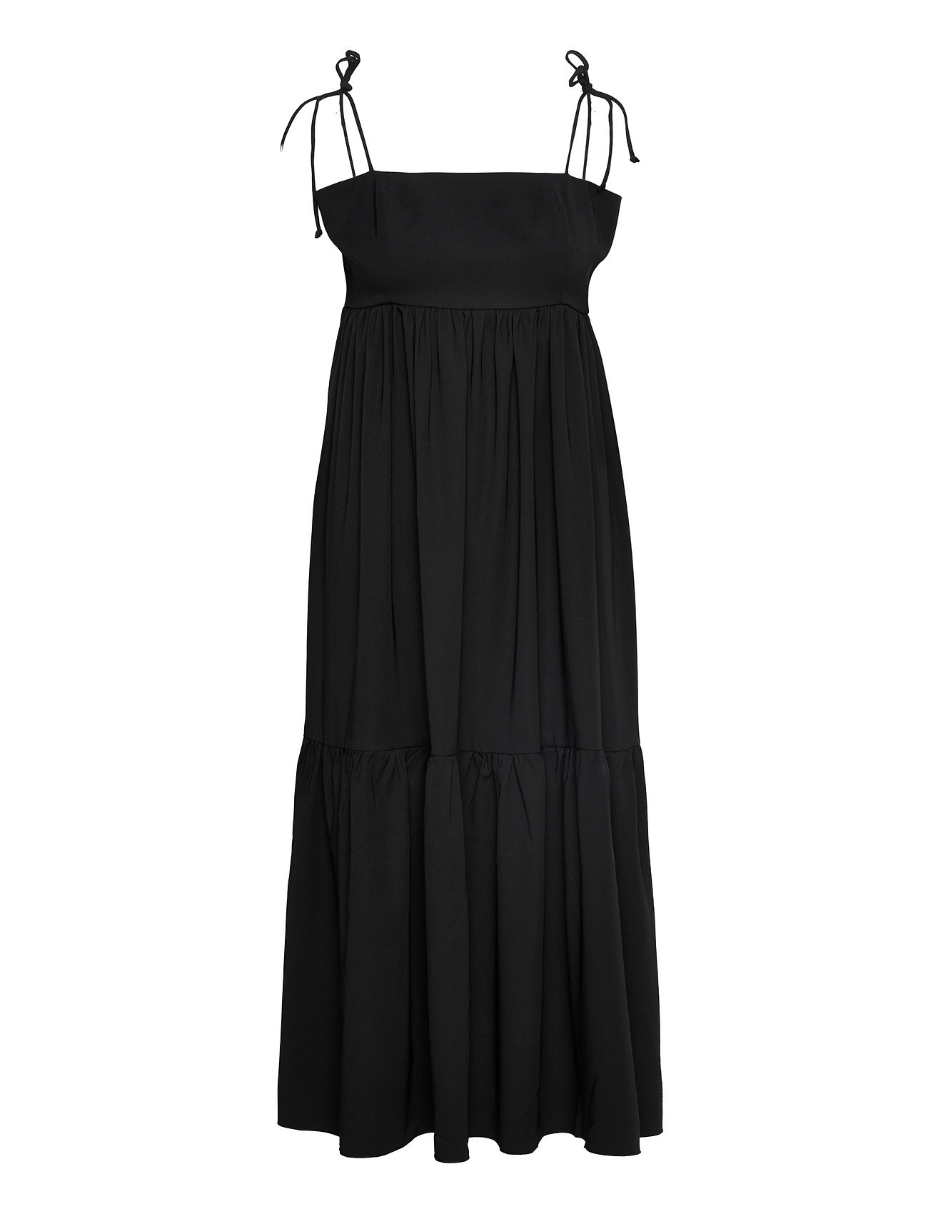 Dakota Recycled Dress Knelang Kjole Black Notes Du Nord