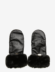 Mason Leather Mittens - NOIR