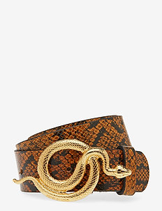 Milo Leather Belt Snake - AUTUMN SNAKE