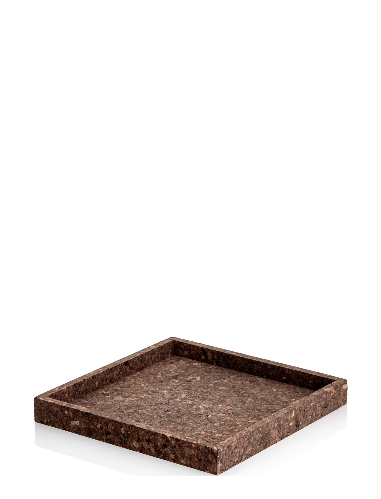 Cork Tray Kvadratisk Korkbakke Home Decoration Decorative Platters Brown Novoform