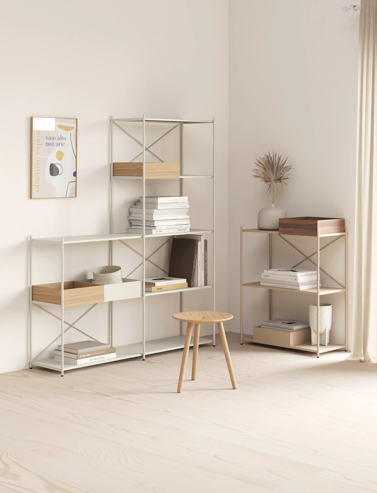 Novoform Arturo 5-Tier Extension Module, One Size, Grey, Møbler > Hylder, Unisex