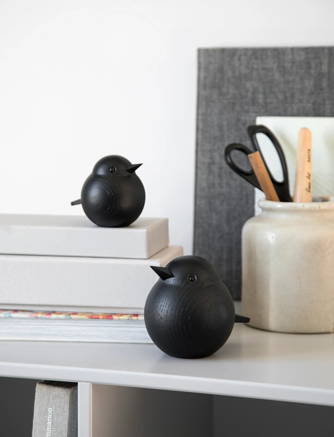 Novoform Baby Sparrow, H6 cm, Black, Dekorativt Tilbehør-Detaljer > Træfigurer, Unisex