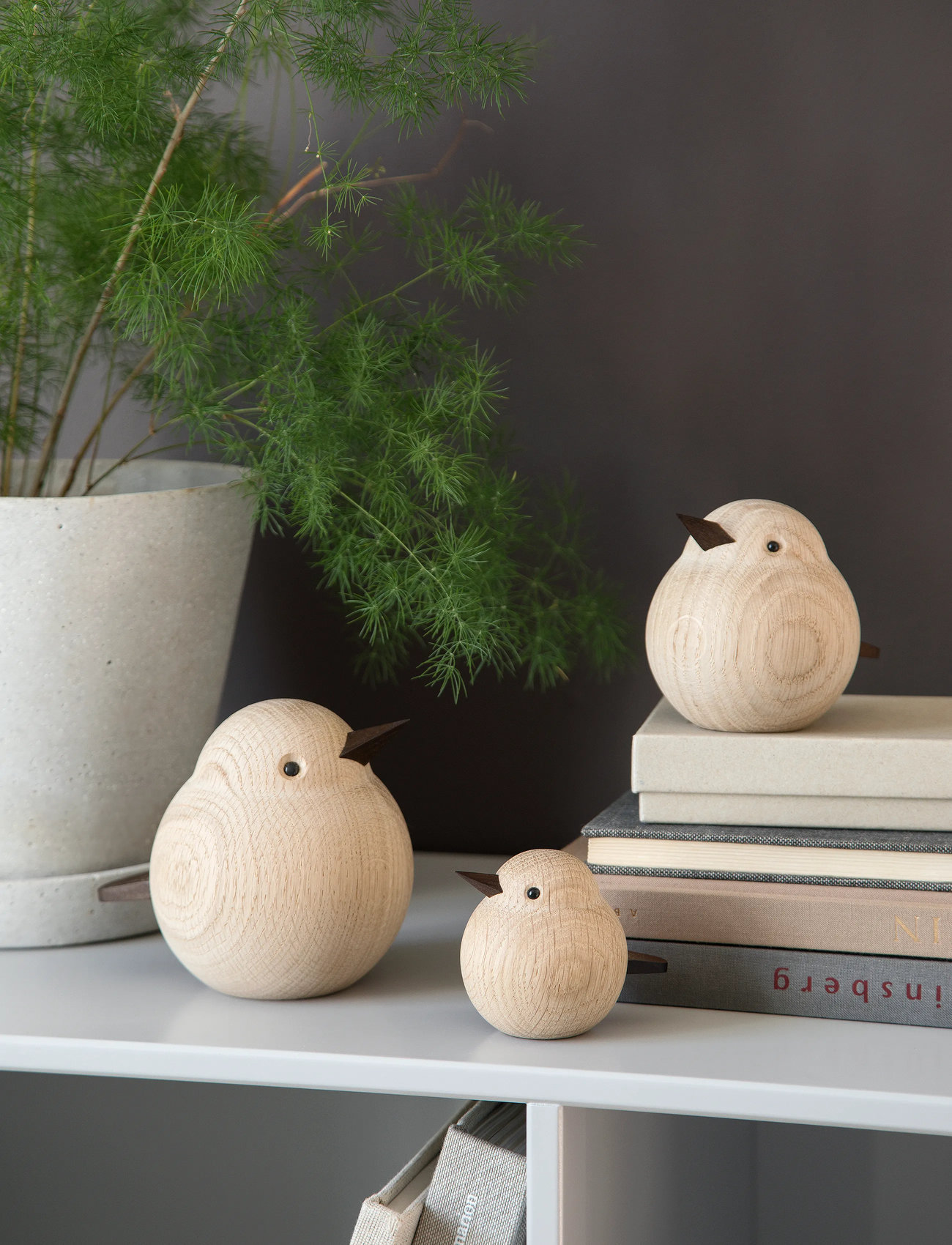 Novoform Baby Sparrow, H6 cm, Beige, Dekorativt Tilbehør-Detaljer > Træfigurer, Unisex