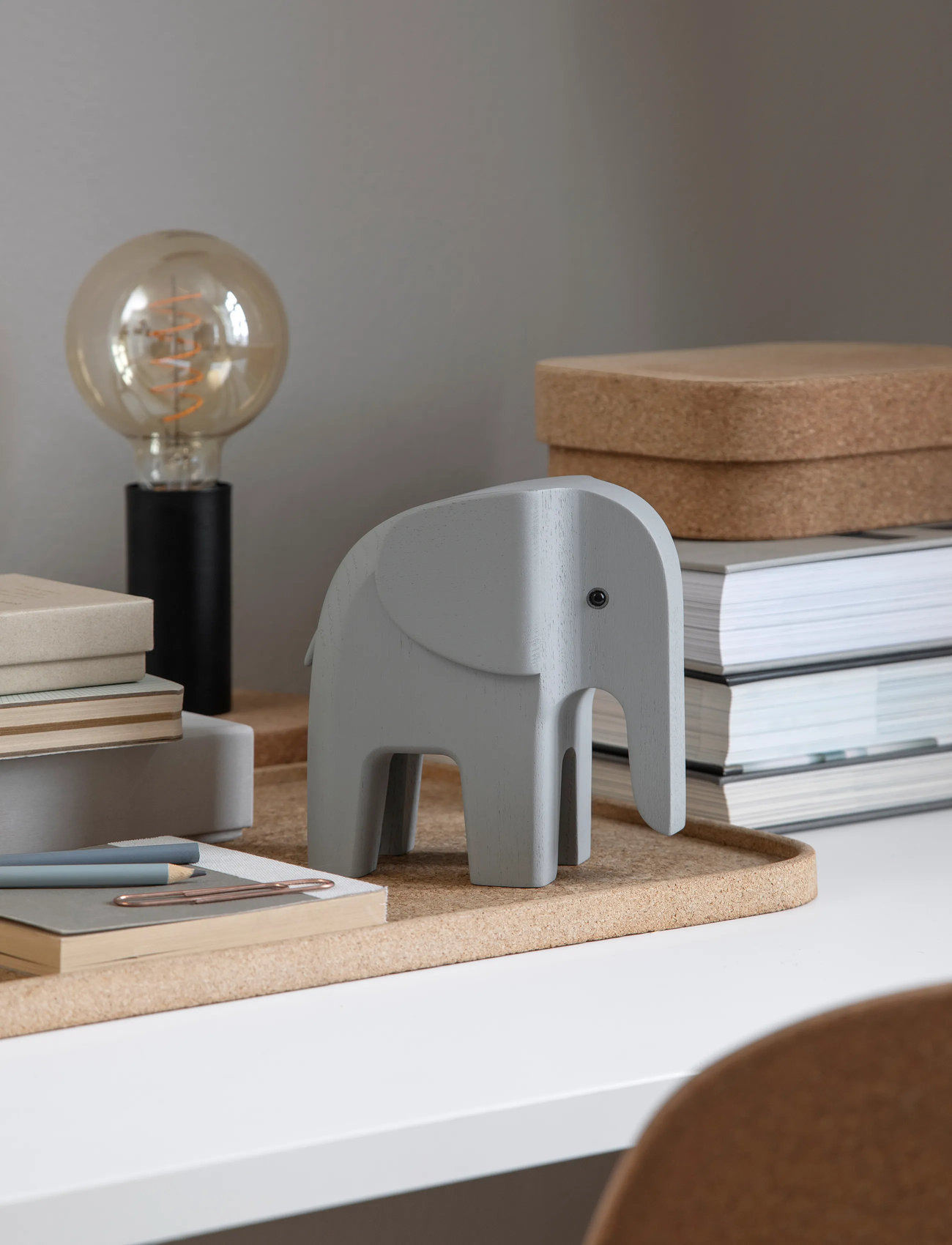 Novoform Wwf Elephant, 14.5X7.5X14.5 cm, Grey, Dekorativt Tilbehør-Detaljer > Træfigurer, Unisex
