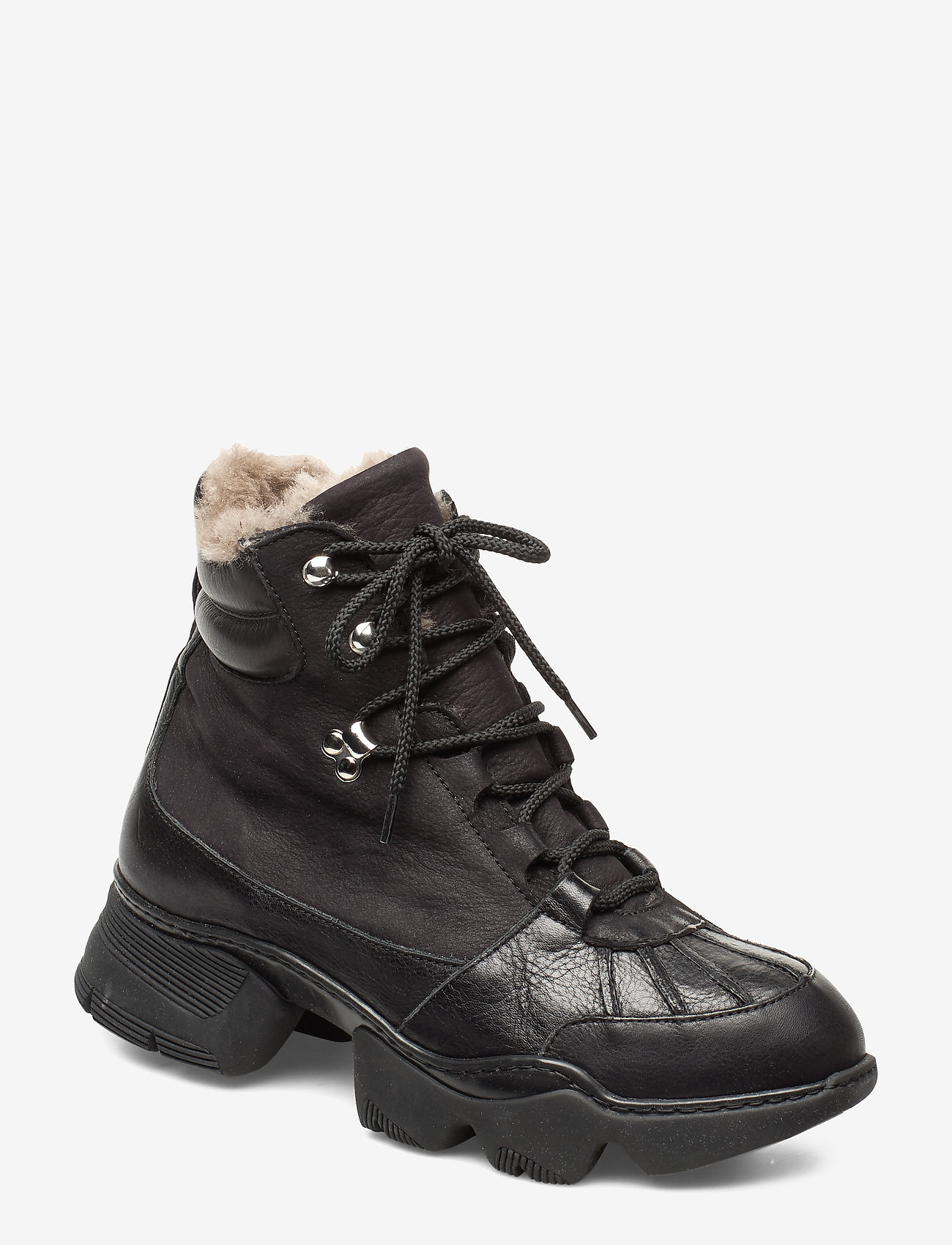 nude flat ankle boots