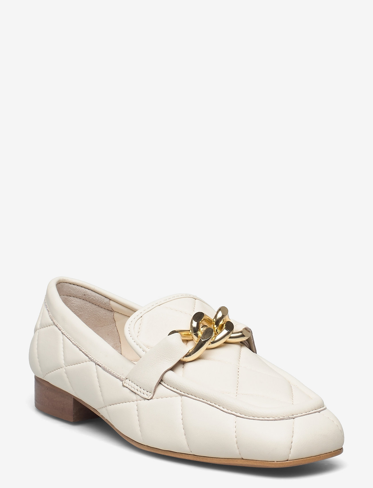 nude flat loafers