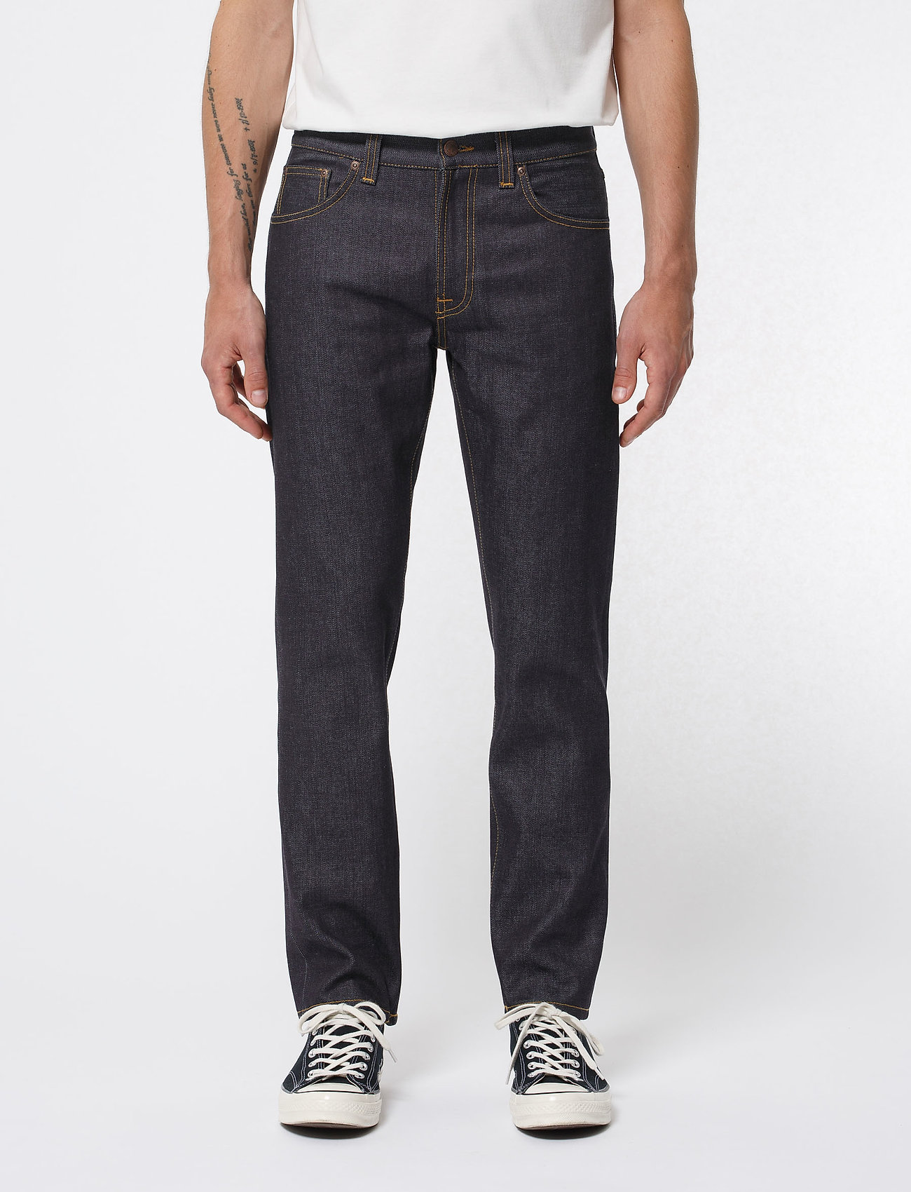 Nudie Jeans - Gritty Jackson - regular jeans - dry classic navy - 0