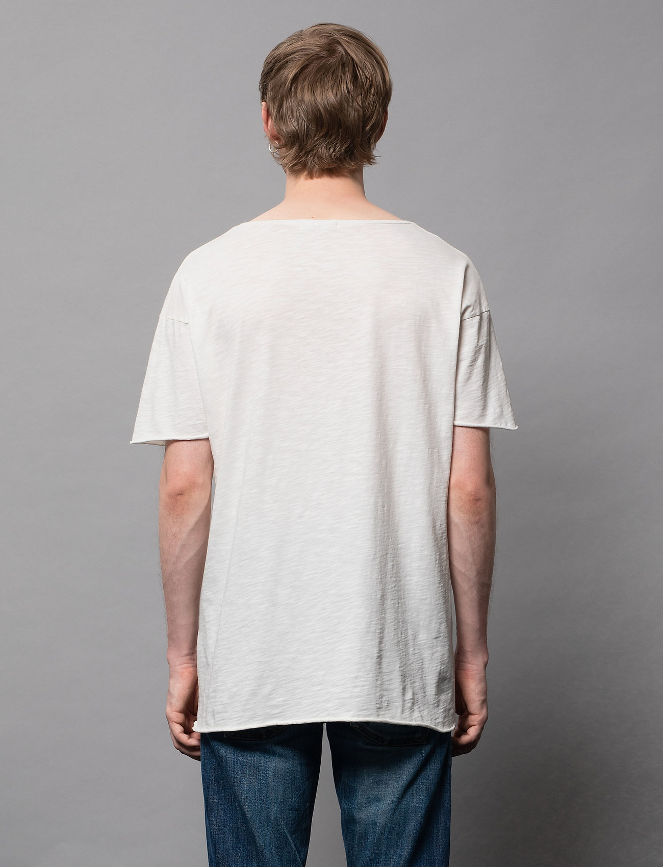 Nudie Jeans - Roger Slub - basic t-shirts - offwhite - 4