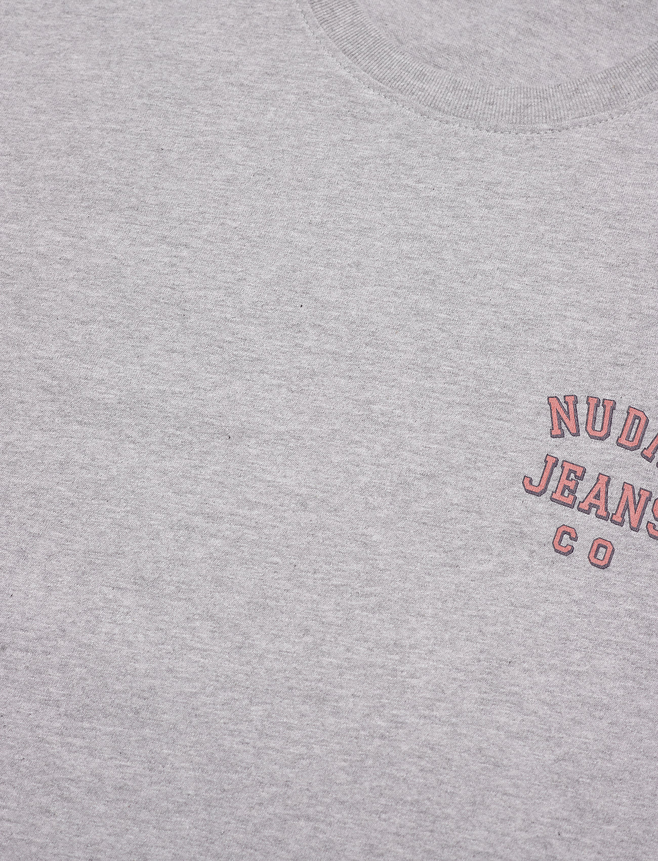 Nudie Jeans - Roy Logo Tee - basic t-shirts - greymelange - 5