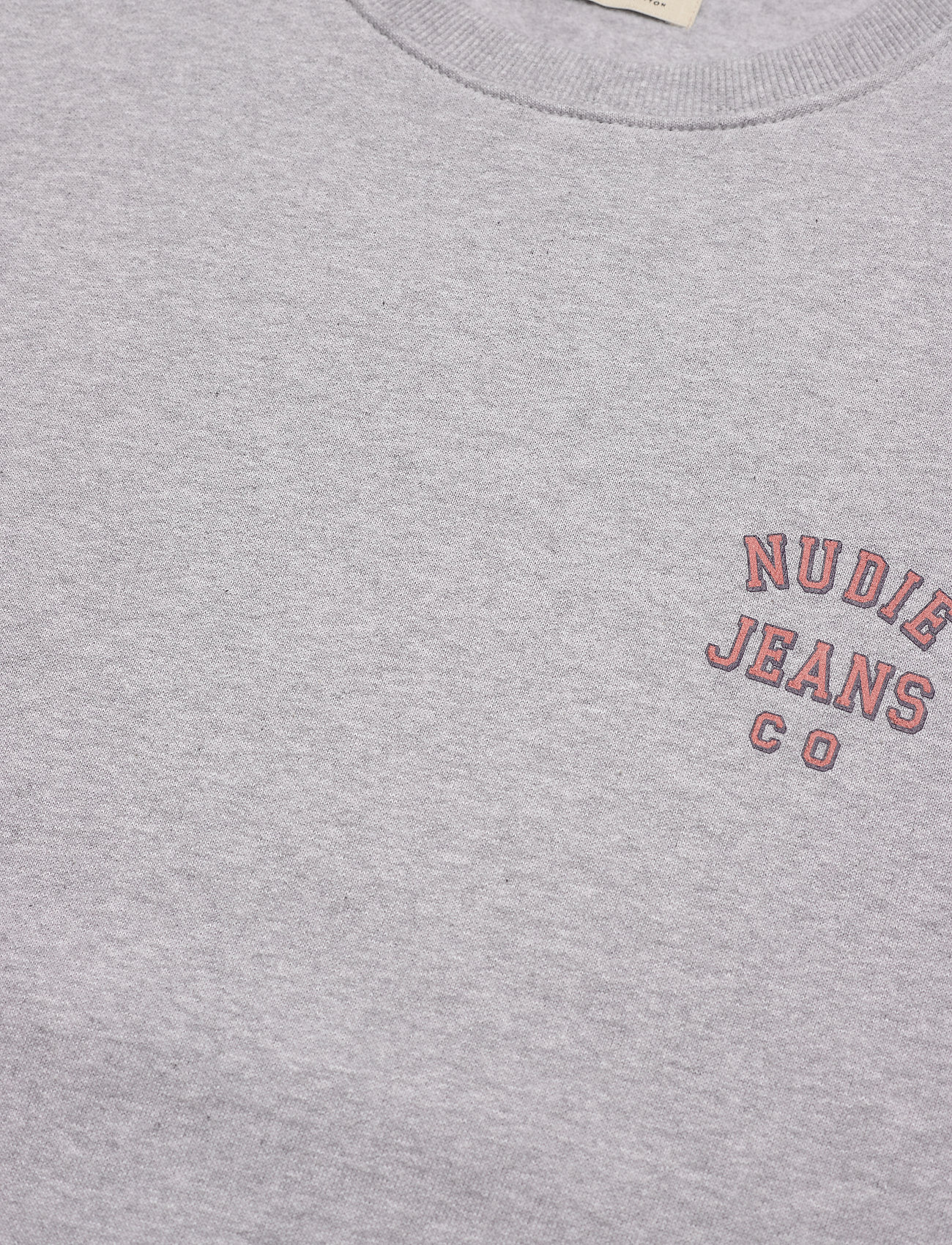 Nudie Jeans - Frasse Logo Sweatshirt Black - truien - greymelange - 5