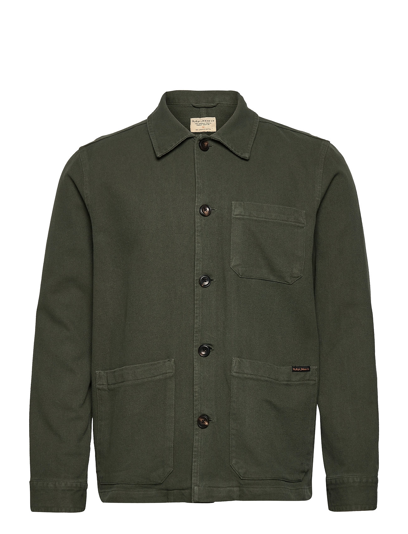 NUDIE JEANS Barney Worker Jacke Mud Grün - L - Herren