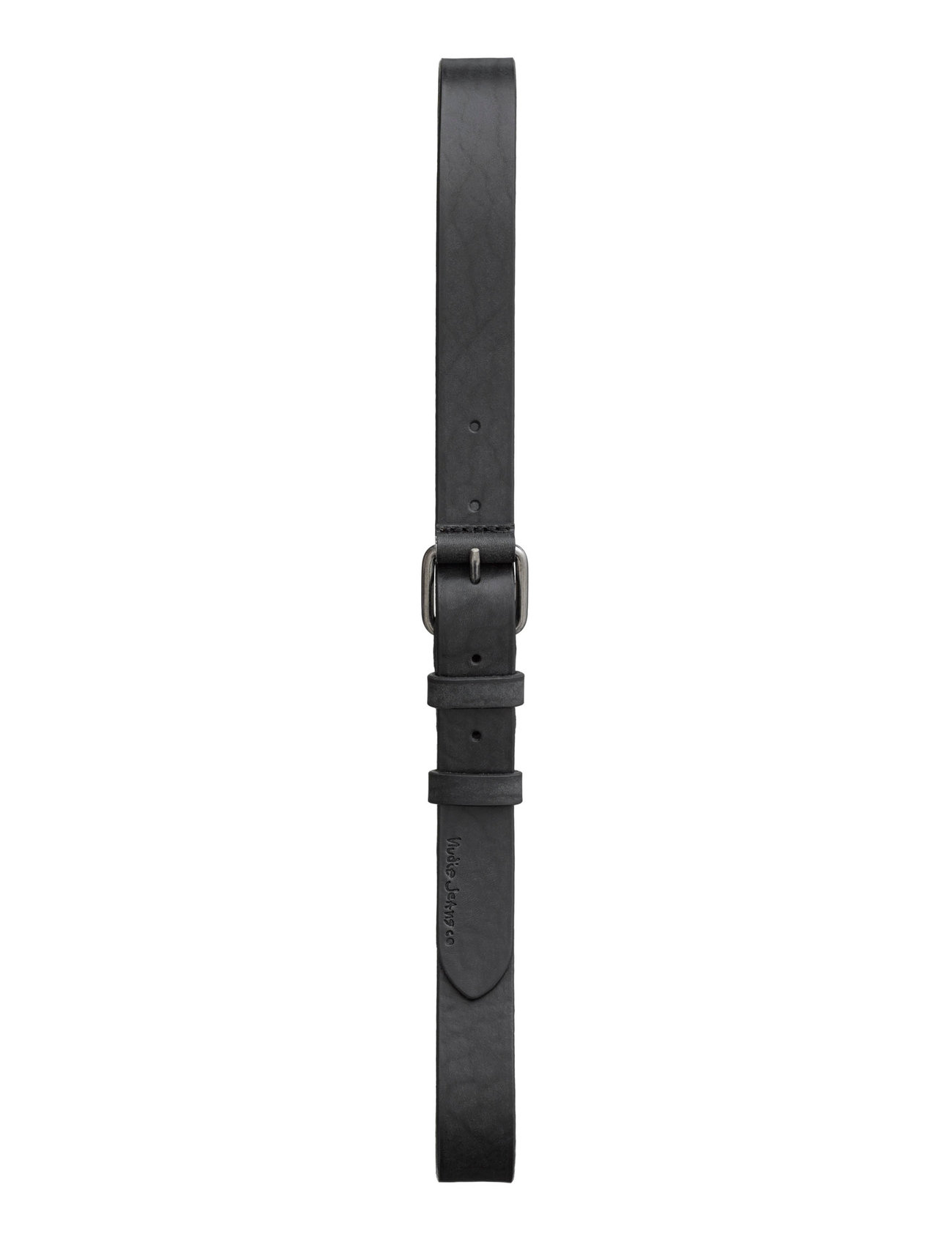 Nudie Jeans Dwayne Leather Belt Toffee Brown, 75, Black, Bælter > Klassiske Bælter, Herre