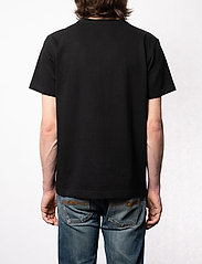 Nudie Jeans - Roy Logo Tee - basic t-shirts - black - 4