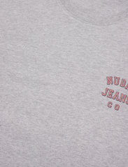 Nudie Jeans - Roy Logo Tee - basic t-shirts - greymelange - 5