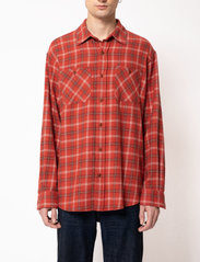 Nudie Jeans - Filip Flannel Lumber Check - linnen overhemden - poppy red - 0