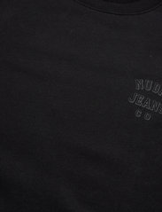 Nudie Jeans - Frasse Logo Sweatshirt Black - truien - black - 5
