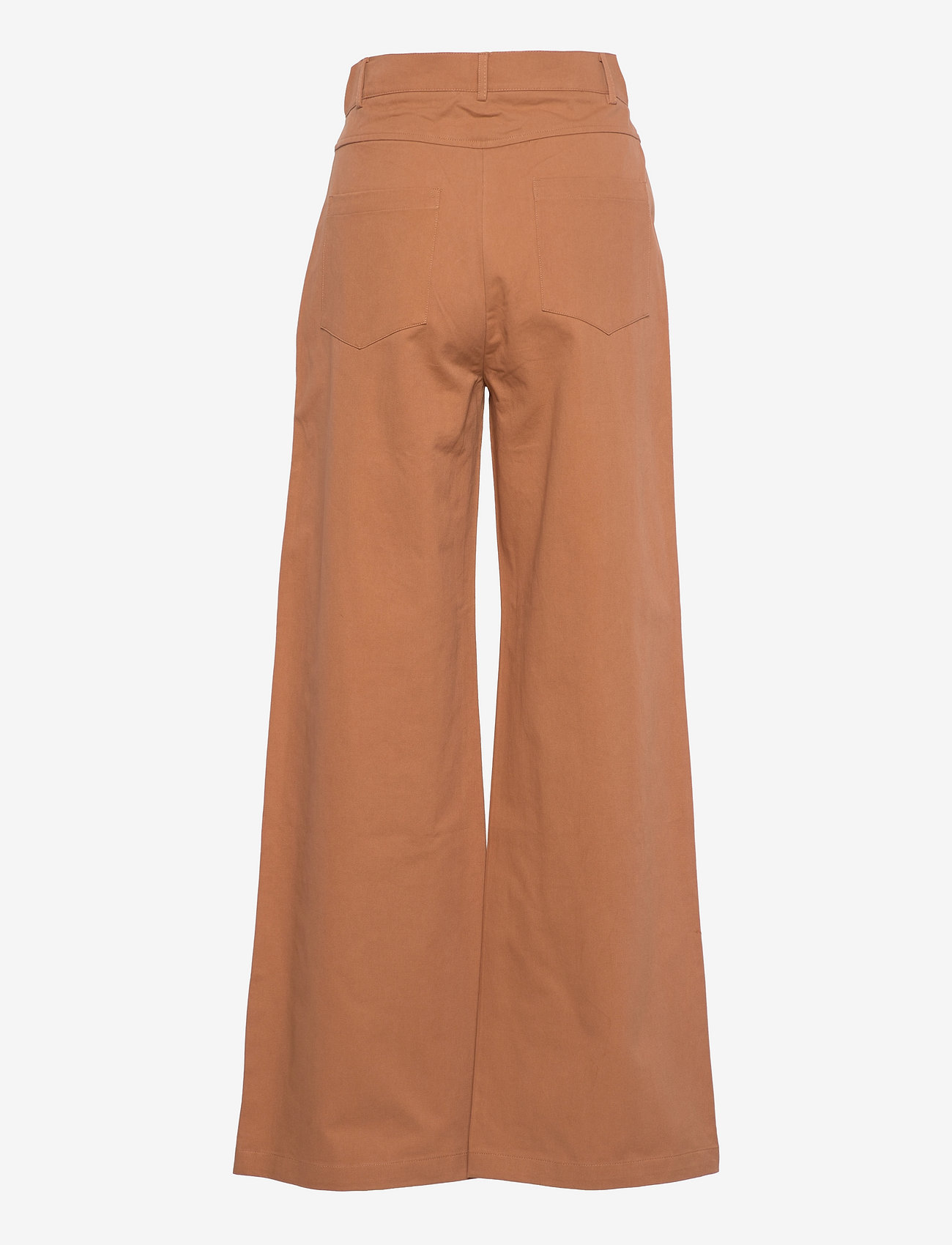 nué notes - Gosta Pants - bukser med brede ben - rust brown - 1