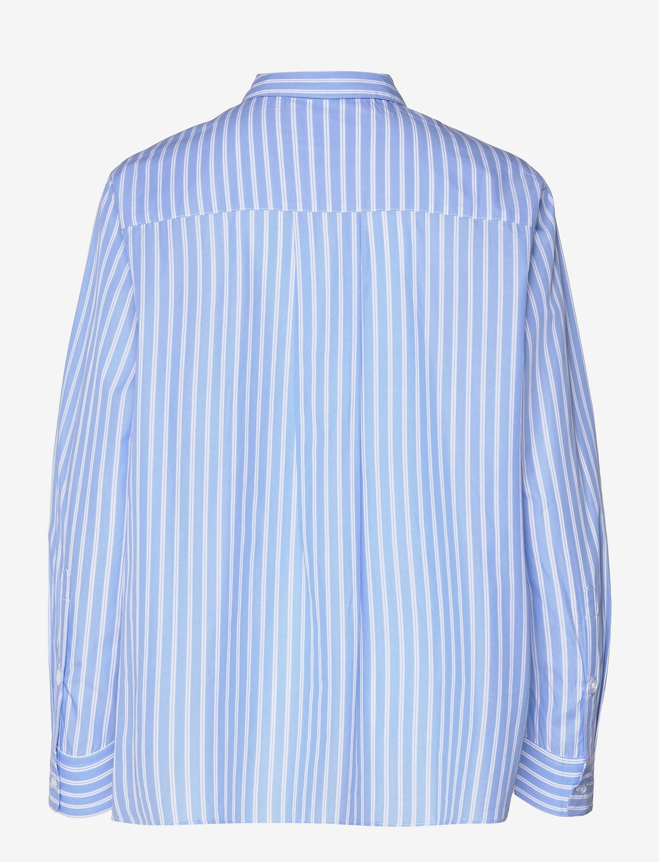 nué notes - Elon Shirt - langærmede skjorter - blue stripe - 1