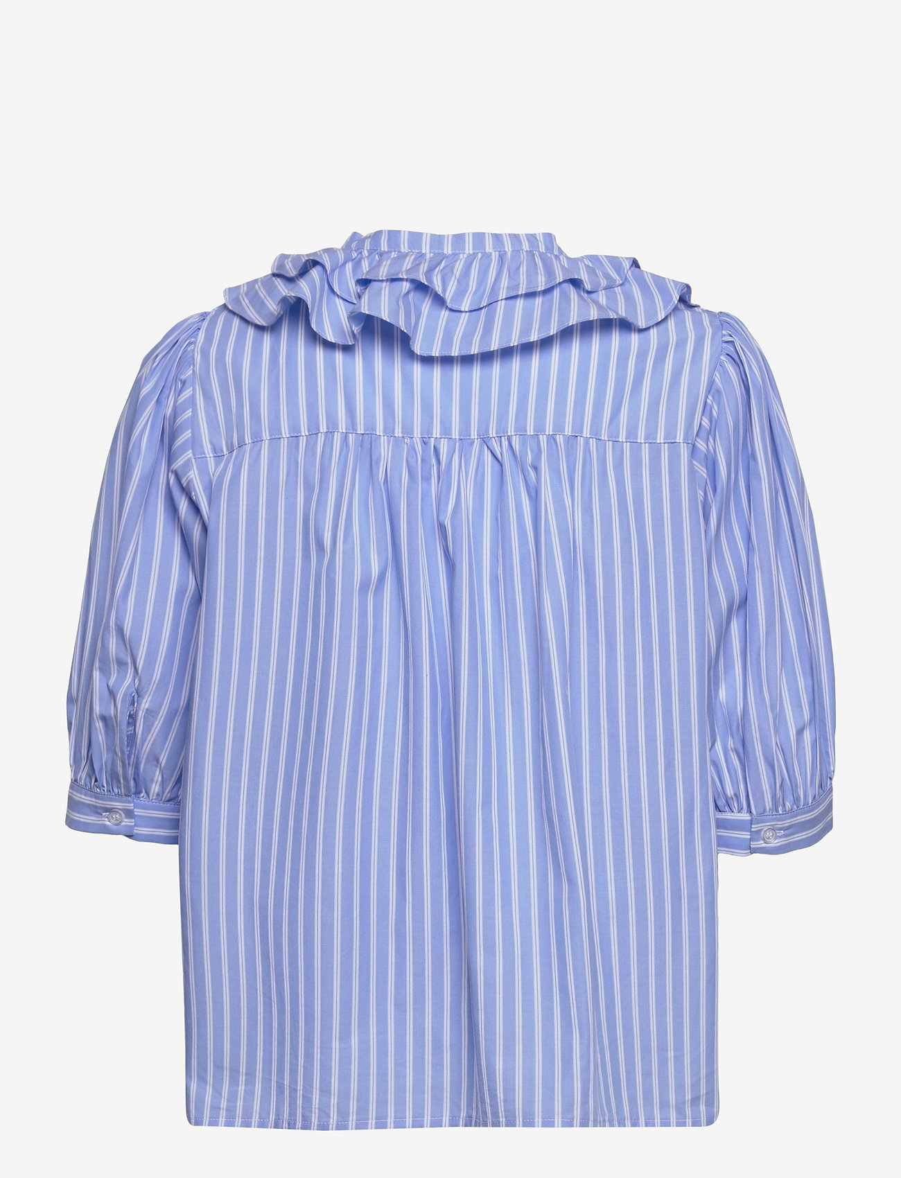 nué notes - Leon Shirt - langærmede bluser - blue stripe - 1
