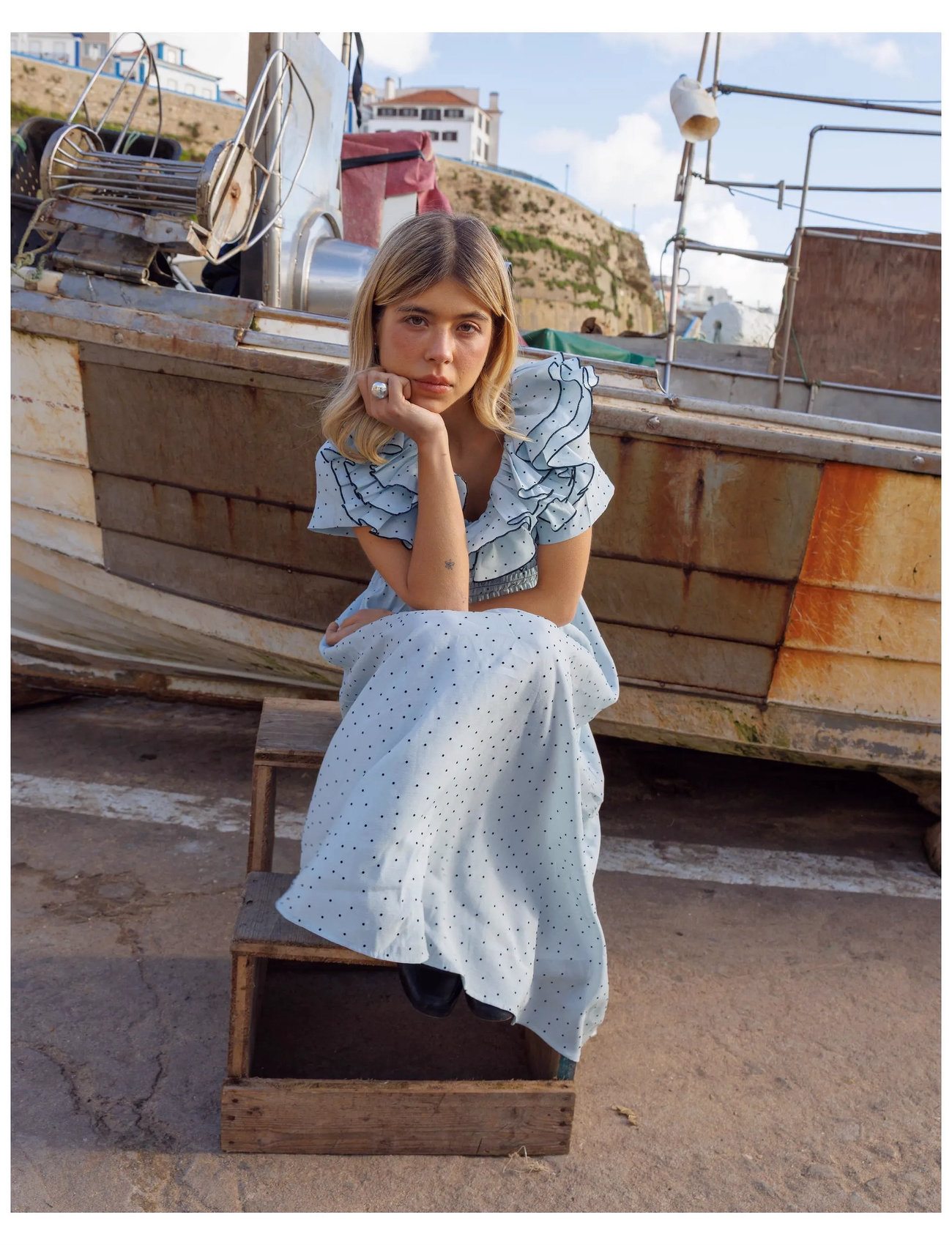 nué notes Stirling Dress, 34, Blue, Kjoler > Festkjoler, Dame